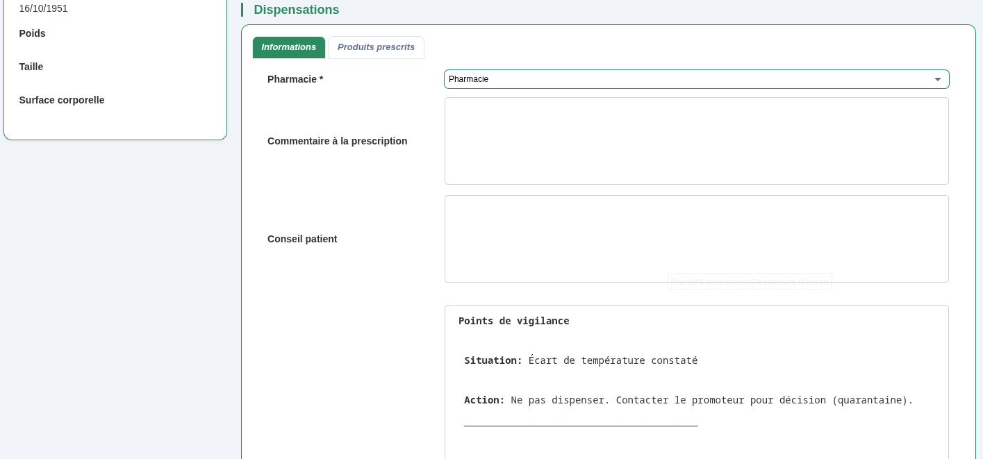 Pharmacie clinique — Vue 2